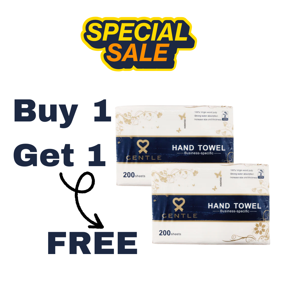 Gentle Hand Towel – Premium Quality Tissue (Buy 1 Get 1 Free)