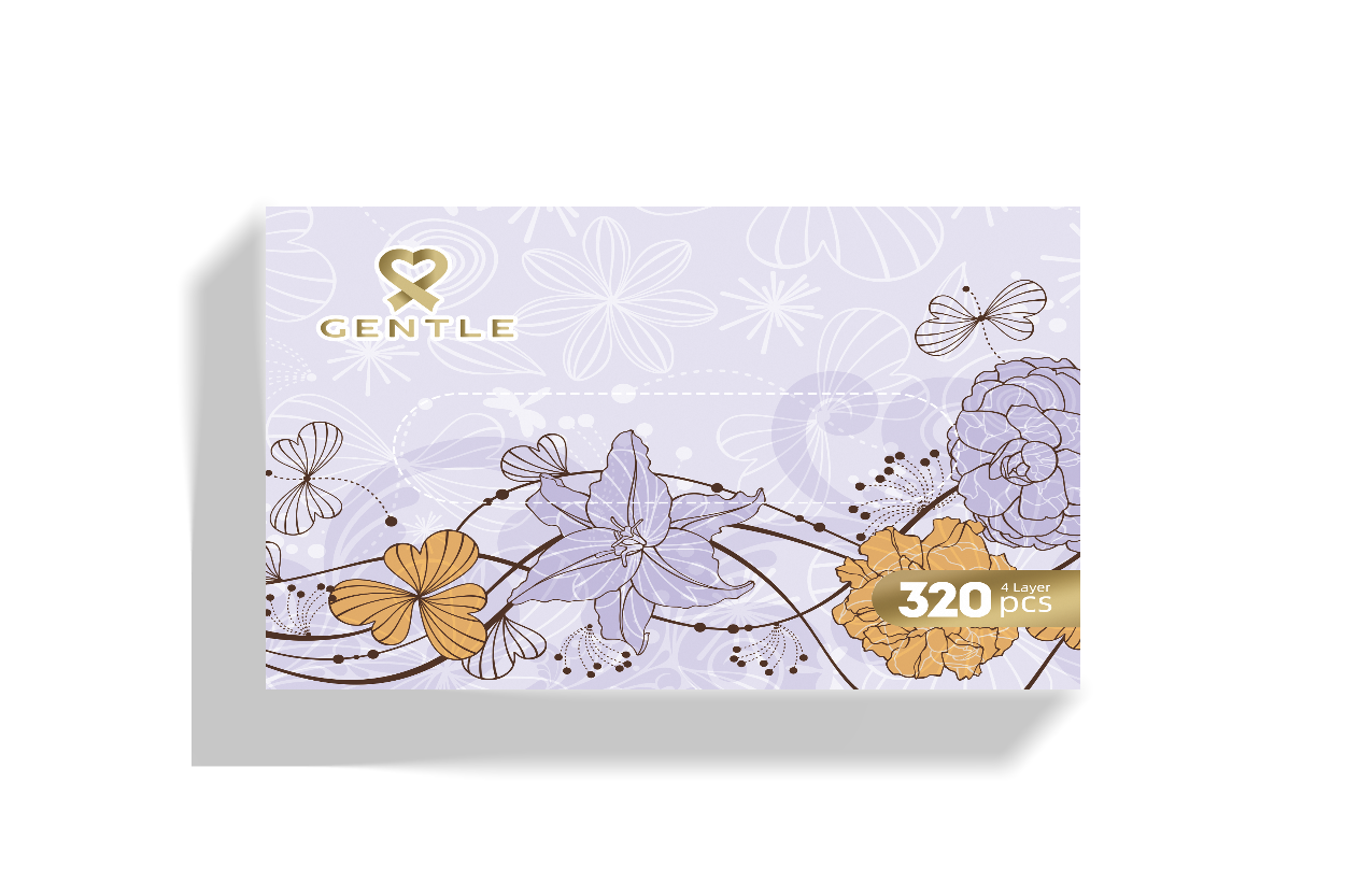 Gentle Snowfall Tissue Box - Small