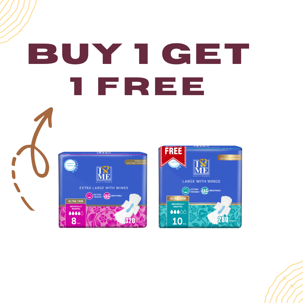 Gentle Women Ultra Thin 320 mm Sanitary Pads - Extra-Large (Buy 1 Get 1 Free)