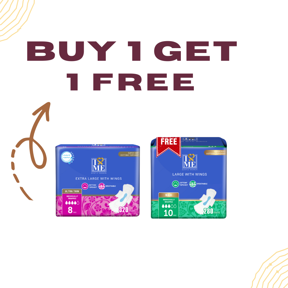 Gentle Women Ultra Thin 320 mm Sanitary Pads - Extra-Large (Buy 1 Get 1 Free)