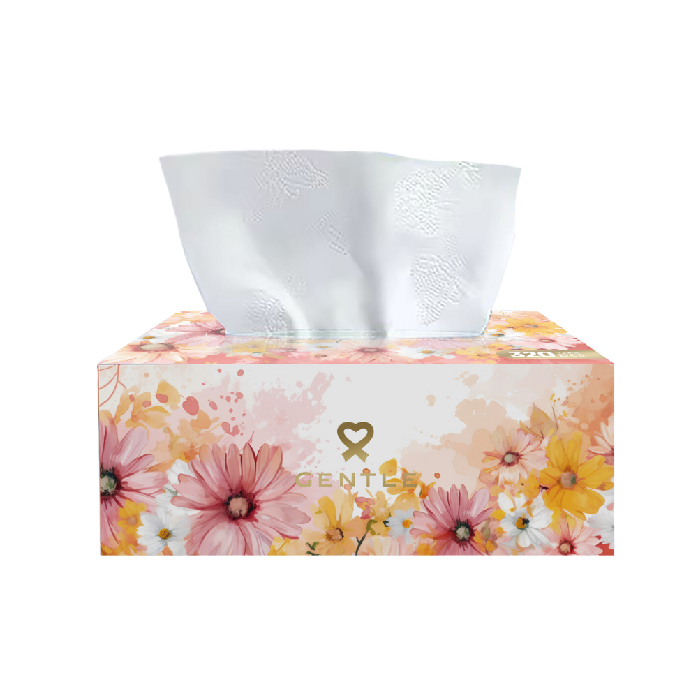 Gentle Floral Tissue Box - Medium