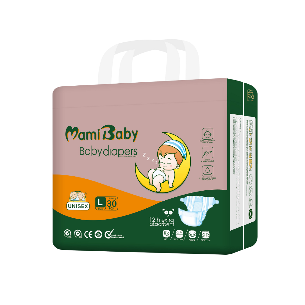 Mami Baby Diapers – Top Absorbency (12-Hour Protection)