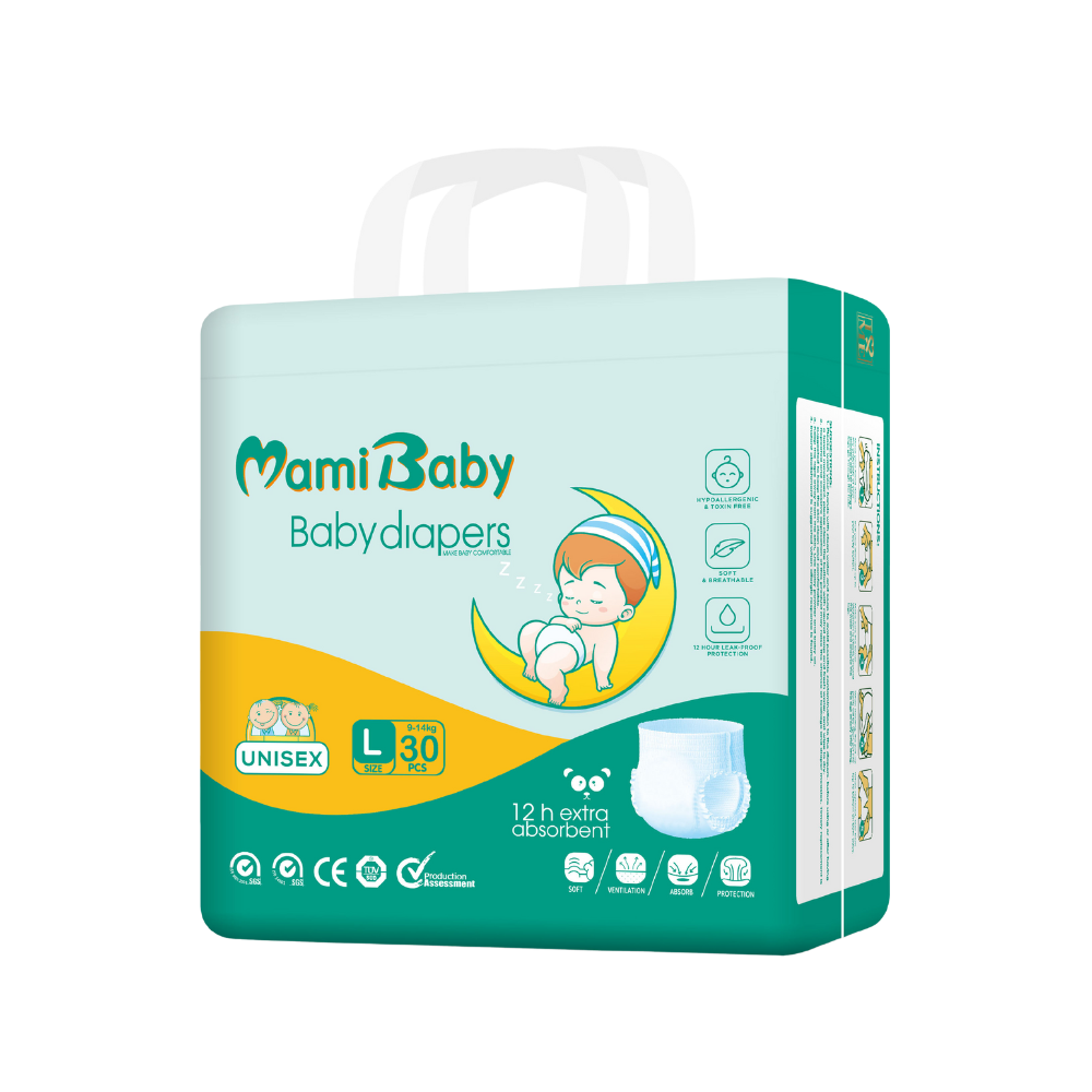 Mami Baby Diaper Pants – Soft & Breathable (12-Hour Protection)