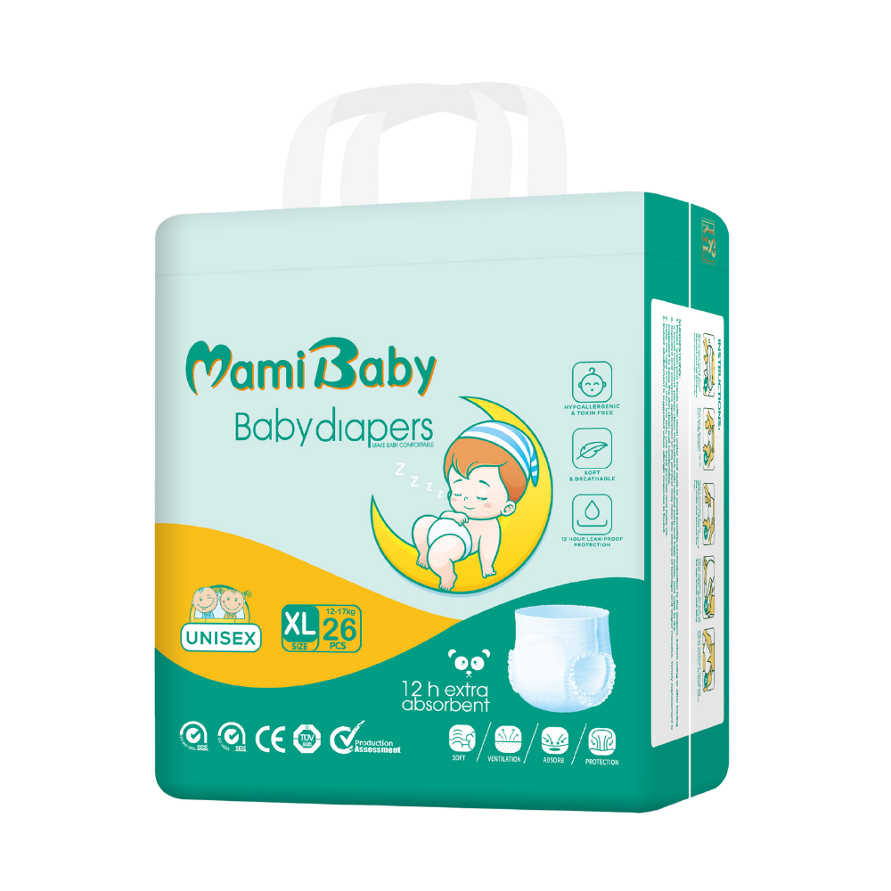 Mami Baby Diaper Pants – Soft & Breathable (12-Hour Protection)