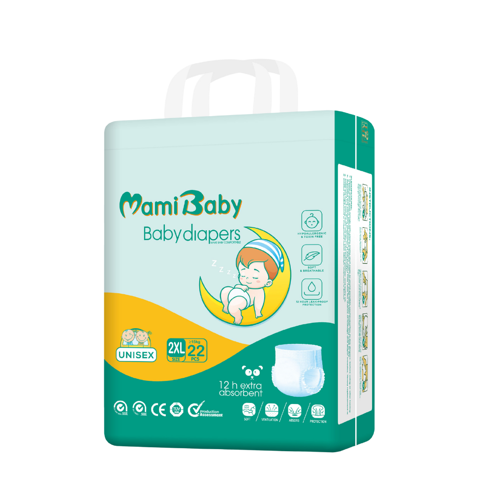 Mami Baby Diaper Pants – Soft & Breathable (12-Hour Protection)