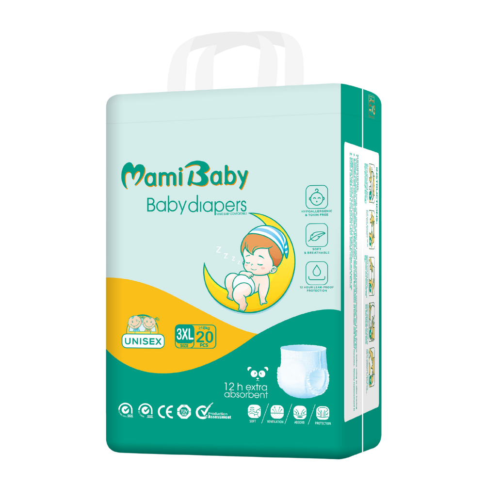 Mami Baby Diaper Pants – Soft & Breathable (12-Hour Protection)