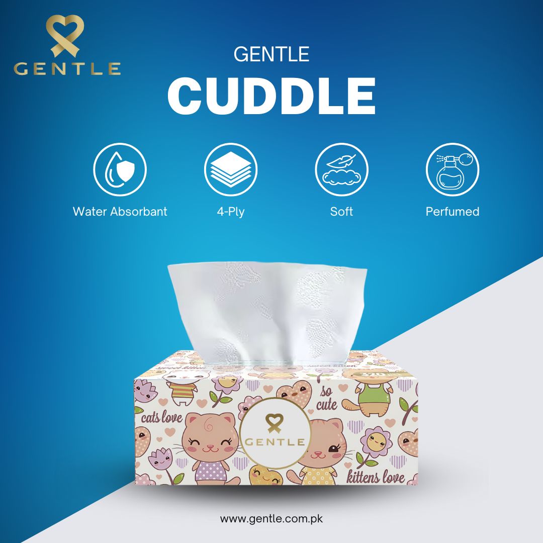Cuddle Tissue Gentle Cuddle Tissue Box 320s 4ply Perfume Tissue – GENTLE