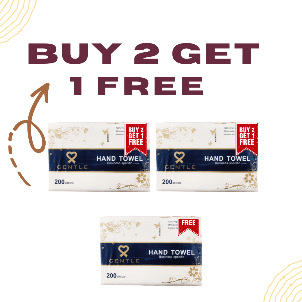 Gentle Hand Towel – Premium Quality Tissue (Buy 2 Get 1 Free)
