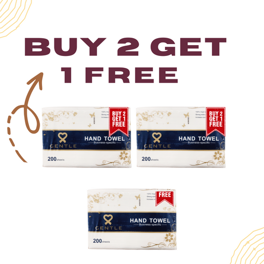Gentle Hand Towel – Premium Quality Tissue (Buy 2 Get 1 Free)