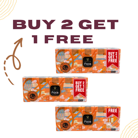 Gentle Pocket Tissue - Pack of 10 (4ply) (Buy 2 Get 1 Free)