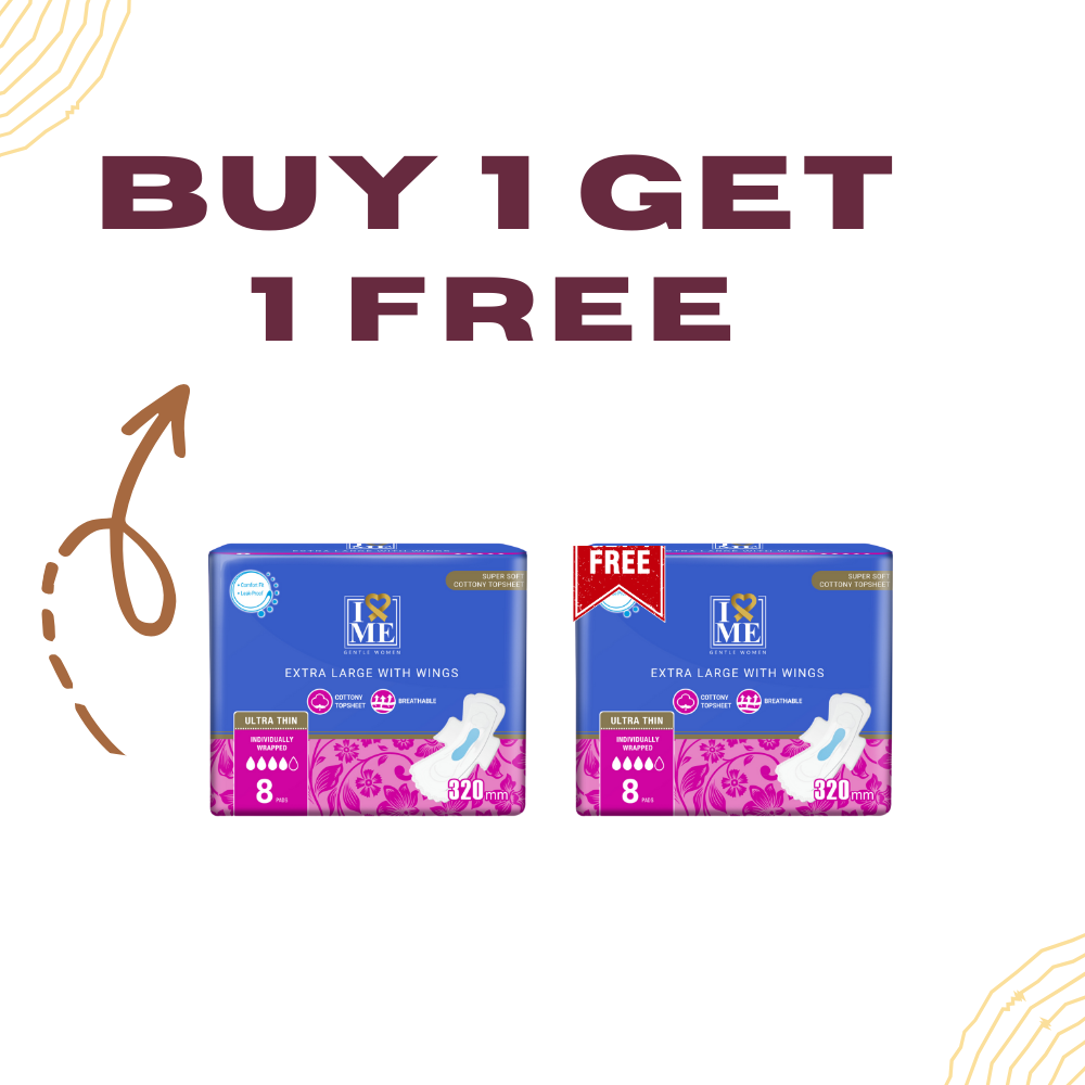 Gentle Women Ultra Thin 320 mm Sanitary Pads - Extra-Large (Buy 1 Get 1 Free)