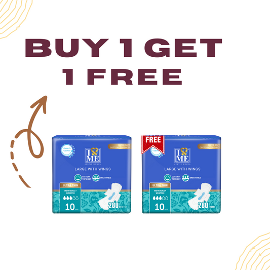 Gentle Women Ultra Thin 280 mm Sanitary Pads - Large (Buy 1 Get 1 Free)